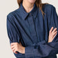Soaked In Luxury Chamy Shirt Dress | Dark Blue Denim