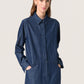 Soaked In Luxury Chamy Shirt Dress | Dark Blue Denim