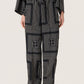 Soaked In Luxury Topaz Faustina Pants | Black With Oatmeal