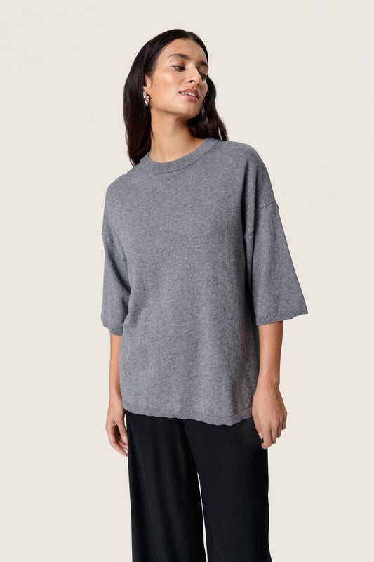 Soaked in Luxury Sanja Pullover | Grey Melange