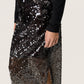Soaked in Luxury Cochella Sequin Skirt | Chocolate Torte