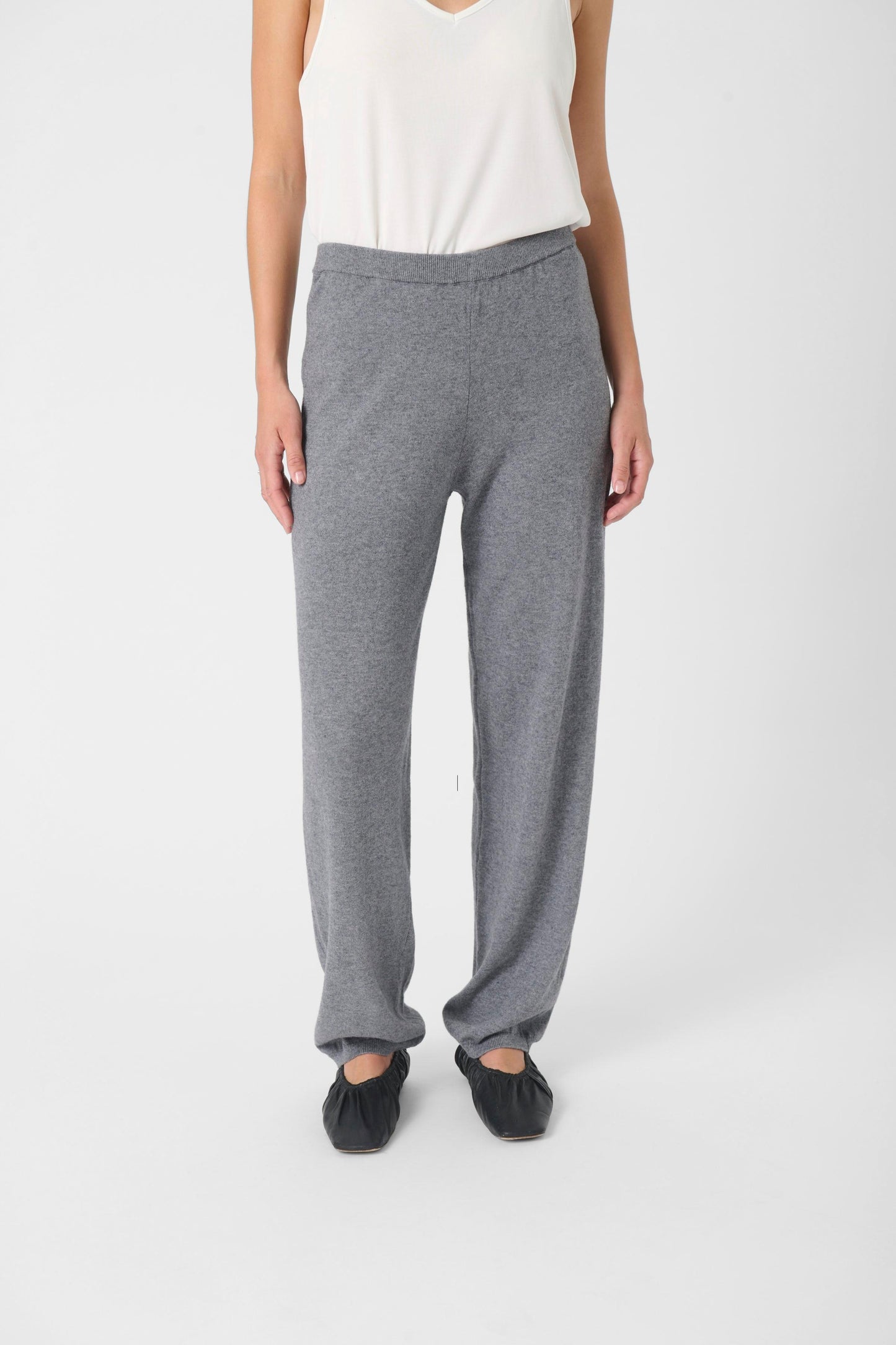 Soaked in Luxury Sanja Barrel Pants | Grey Melange