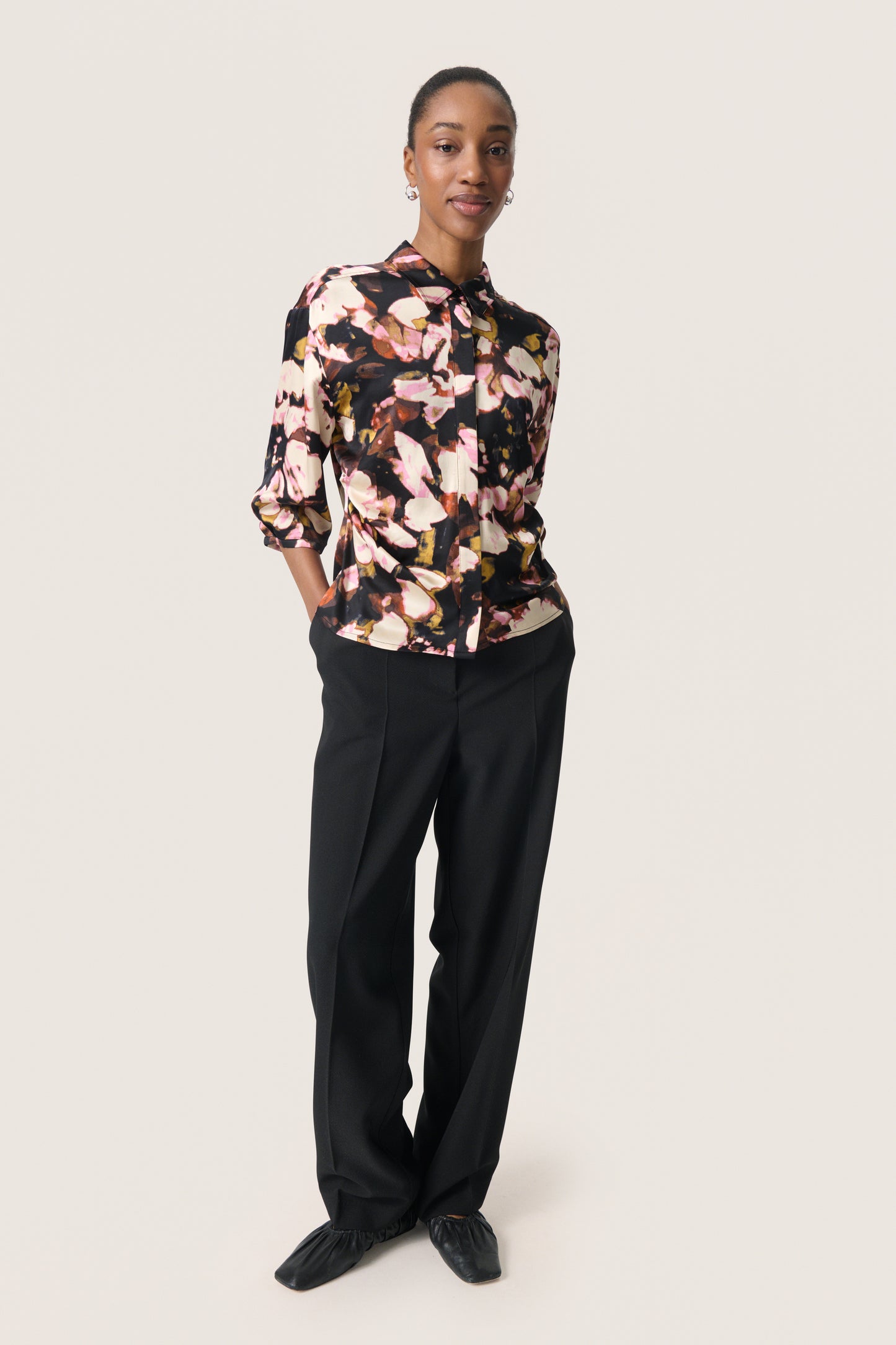 Soaked in Luxury Cinna Elly Shirt | Chocolate Autumn