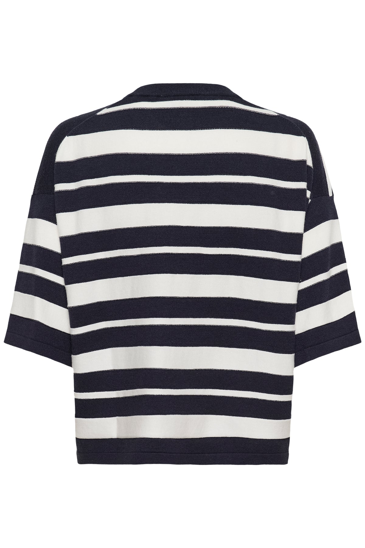 Spina Boxy Structure Pullover | India Ink & White Stripe – The Tog Boutique