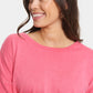Saint Tropez Mila Round Neck Pullover | Fruit Dove Melange
