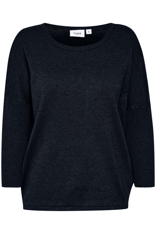 Saint Tropez MilaSZ Round Neck Pullover | Night Sky