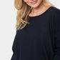 Saint Tropez Mila Round Neck Pullover | Night Sky