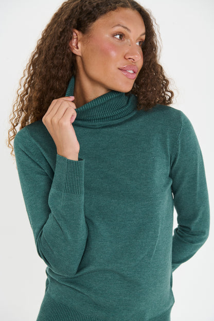 Mila Rollneck Pullover | June Bug Melange