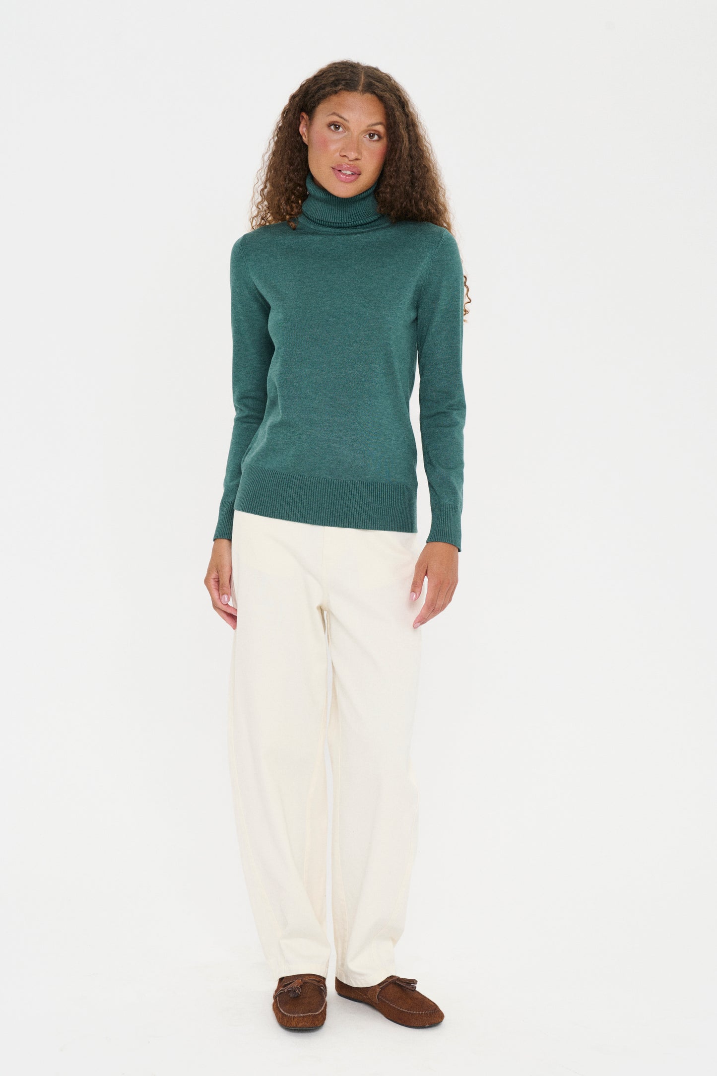 Mila Rollneck Pullover | June Bug Melange