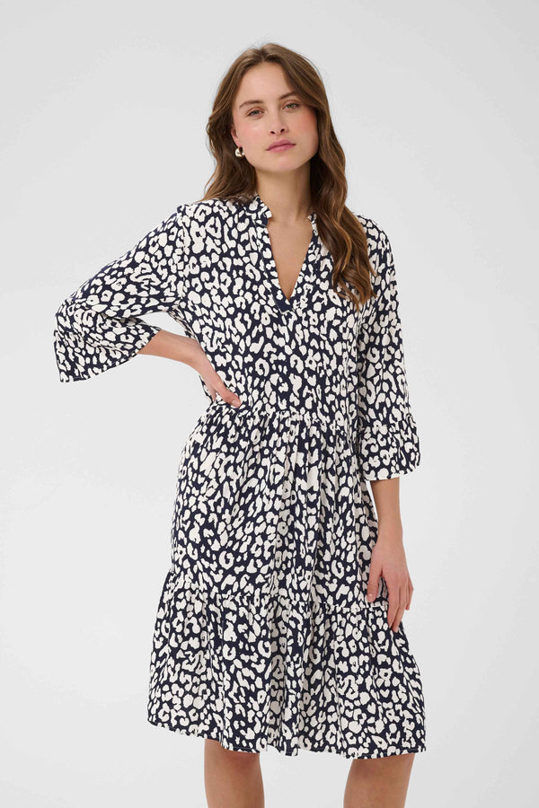 Eda Dress | Nightsky Ice Leopard