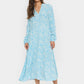 Saint Tropez Eda Maxi Dress | Ethereal Blue Leo