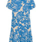 Saint Tropez Eda Short Sleeve Dress | Campanula Water Blooms