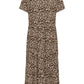 Saint Tropez Eda Short Sleeve Maxi Dress | Black Reg Leo