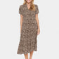 Saint Tropez Eda Short Sleeve Maxi Dress | Black Reg Leo