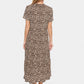 Saint Tropez Eda Short Sleeve Maxi Dress | Black Reg Leo