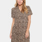 Saint Tropez Eda Short Sleeve Maxi Dress | Black Reg Leo