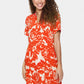 Saint Tropez Eda Short Sleeve Maxi Dress | Poinciana Water Blooms