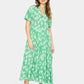 Saint Tropez Eda Short Sleeve Maxi Dress | Greenbriar Flower Lane