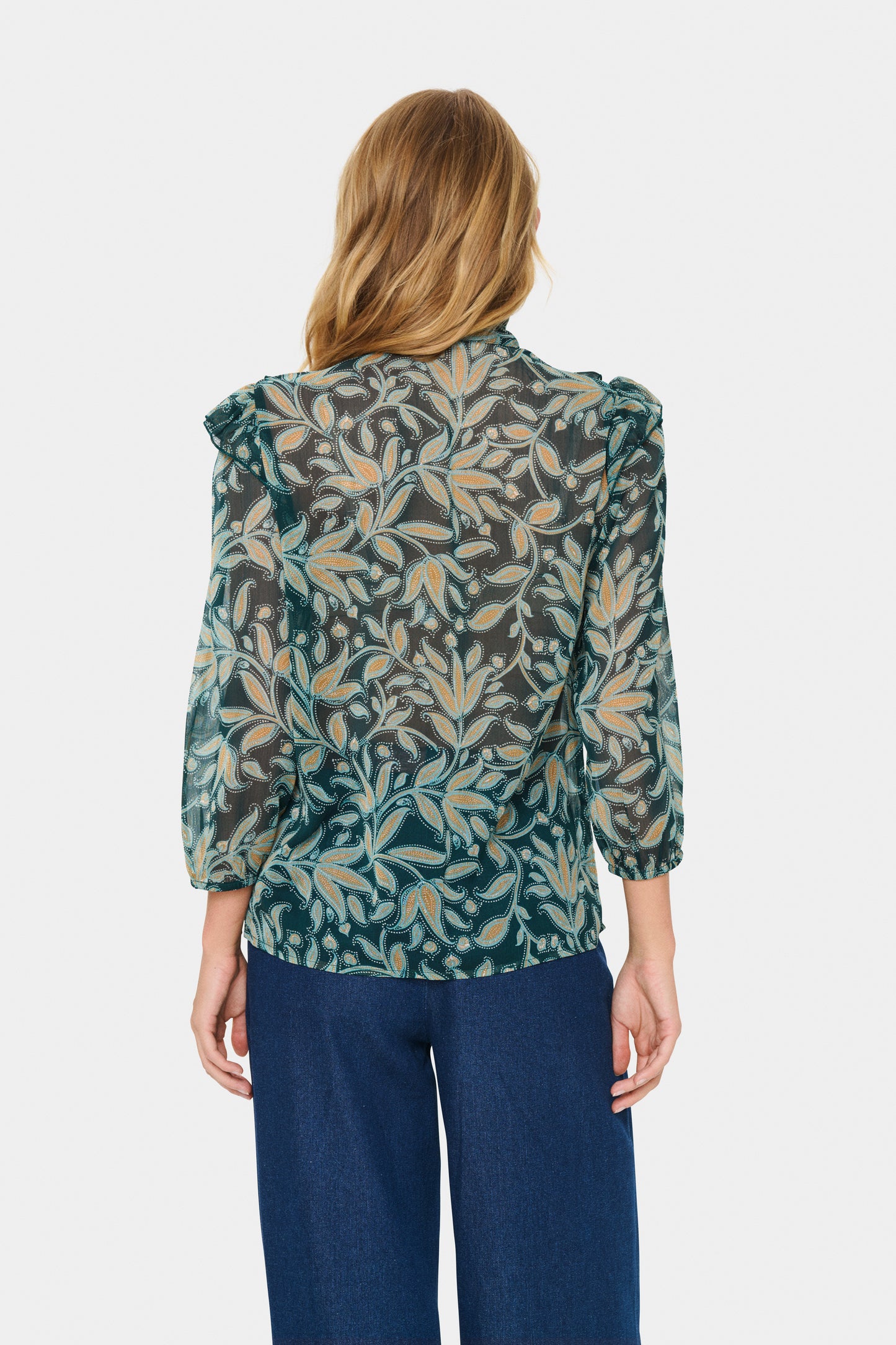 Maxine Blouse | Pine Autumn Floral