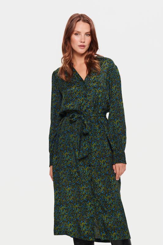 Saint Tropez TamaSZ Dress in Black Spindle Floral