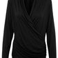 Saint Tropez Vigga Wrap Top | Black
