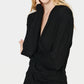 Saint Tropez Black Vigga Wrap Top