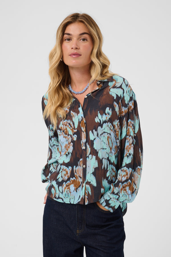 Saint Tropez Vega Shirt | Nightsky Shaded Flowers