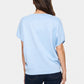 Saint Tropez Mila Round Neck Short Sleeve Pullover | Chambray Blue