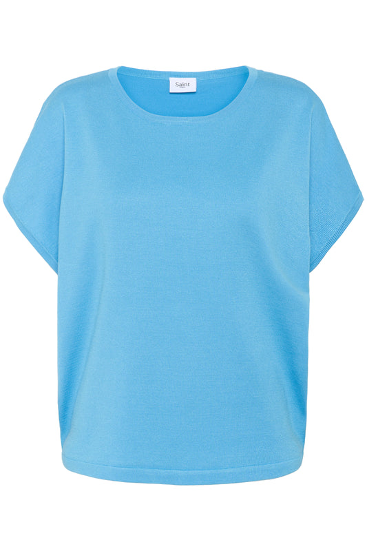Saint Tropez MilaSZ Round Neck Pullover | Ethereal Blue