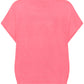 Saint Tropez Mila Roll Neck Short Sleeve Pullover | Fruit Dove Melange