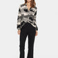 Saint Tropez Eda Blouse | Black Wavy Flow
