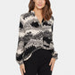 Saint Tropez Eda Blouse | Black Wavy Flow