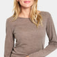 Saint Tropez Garima Wool Top | Iron Melange