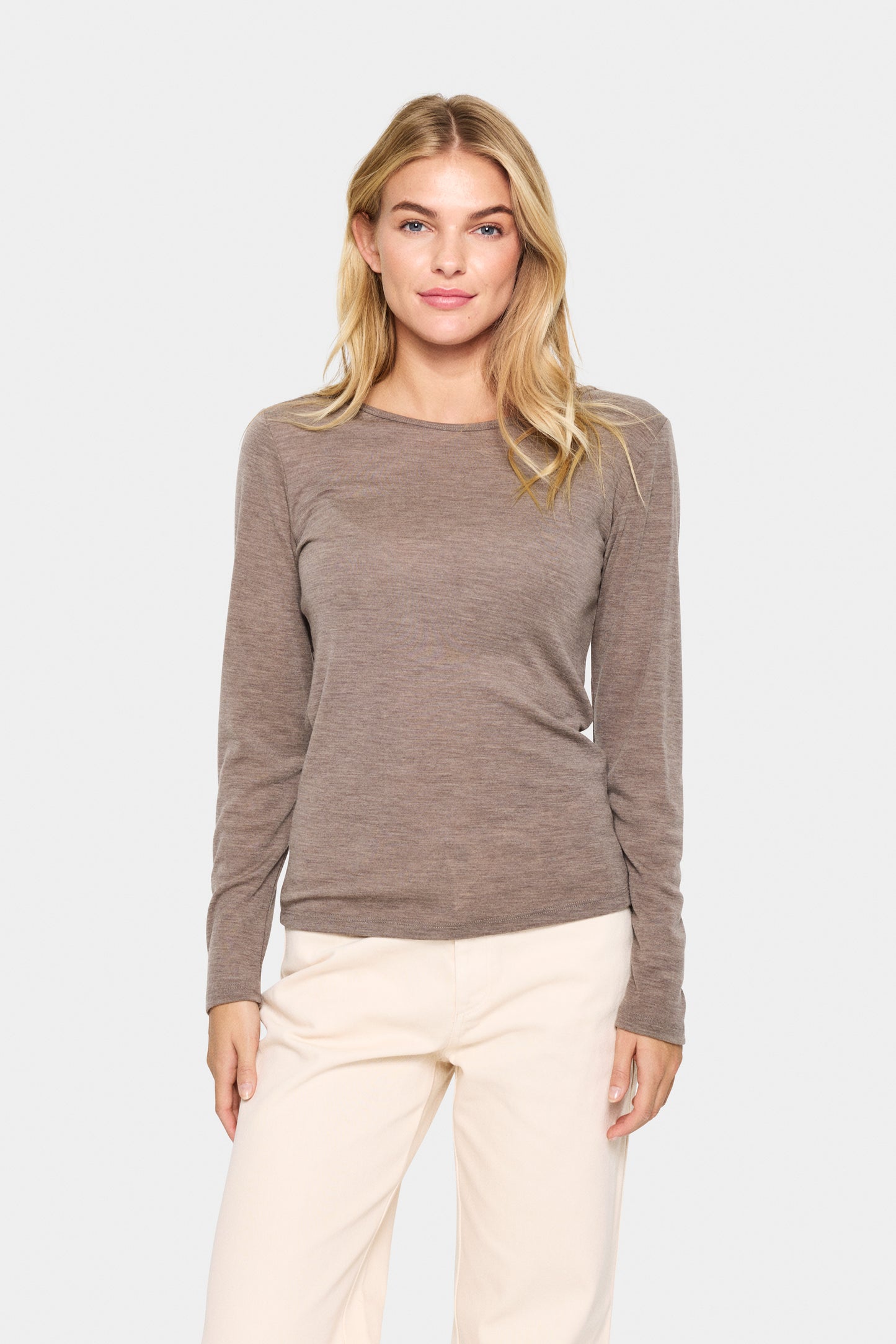 Saint Tropez Garima Wool Top | Iron Melange