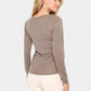 Saint Tropez Garima Wool Top | Iron Melange