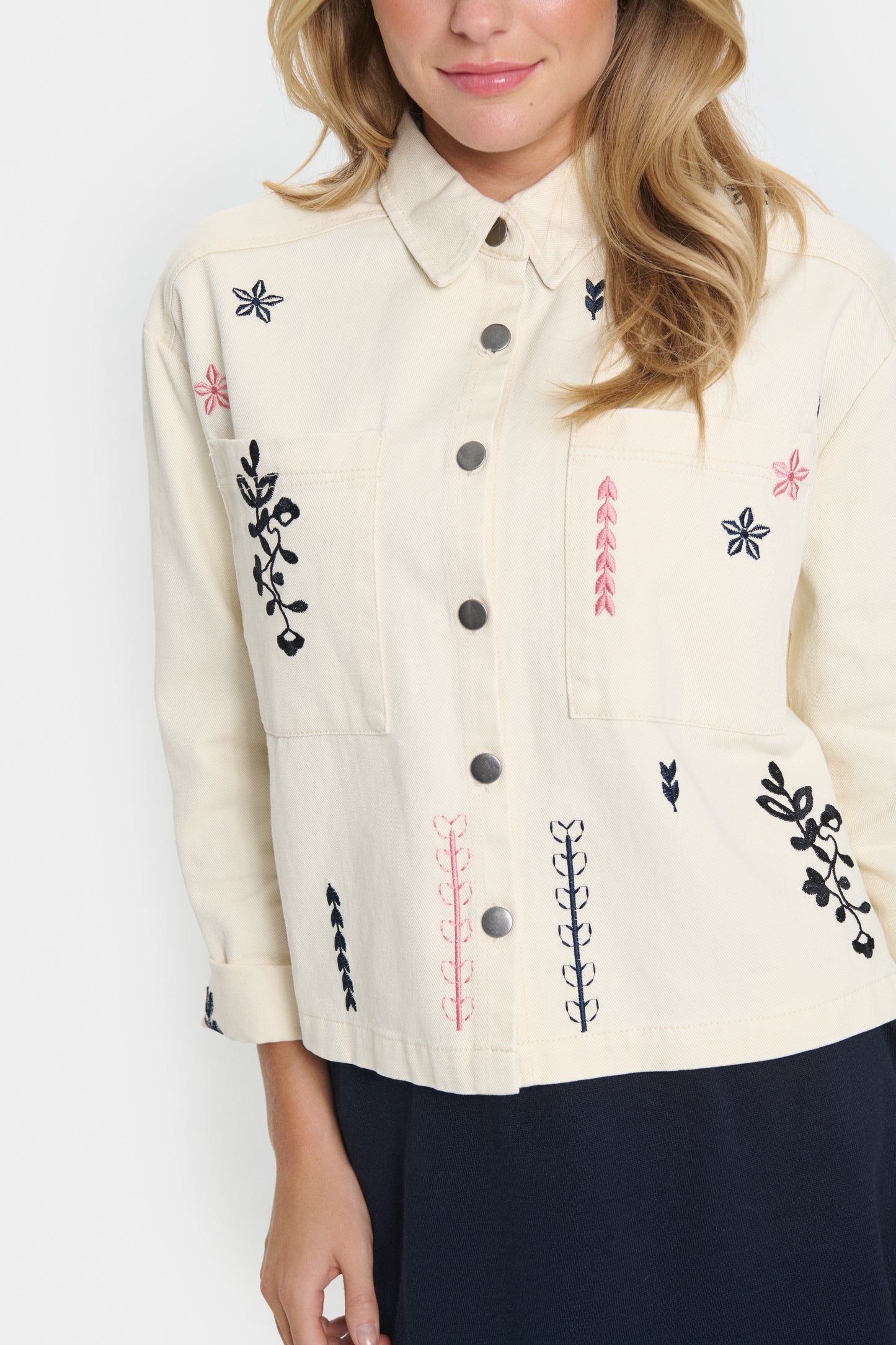 Saint Tropez Jean Jacket | Creme