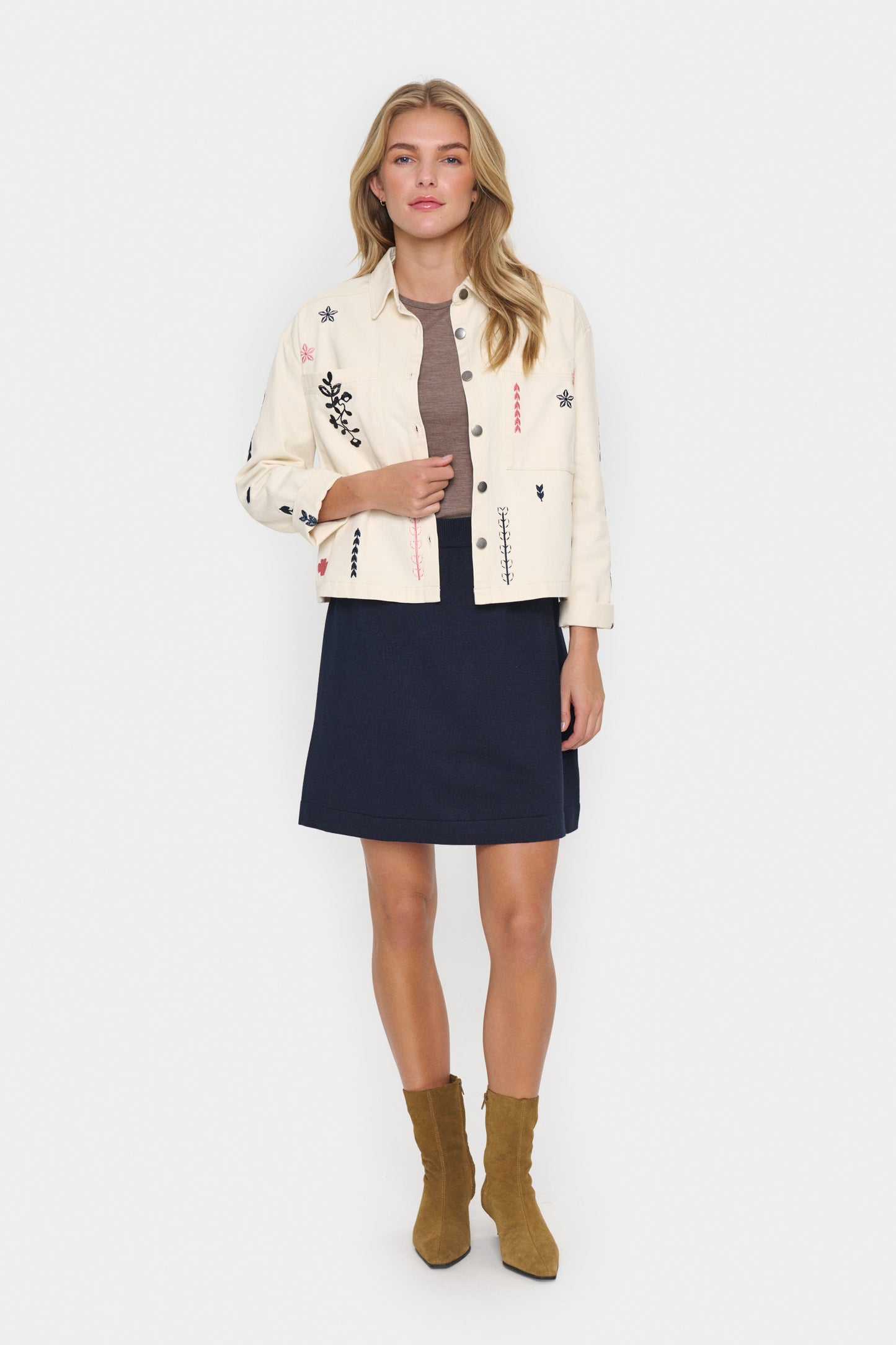 Saint Tropez Jean Jacket | Creme