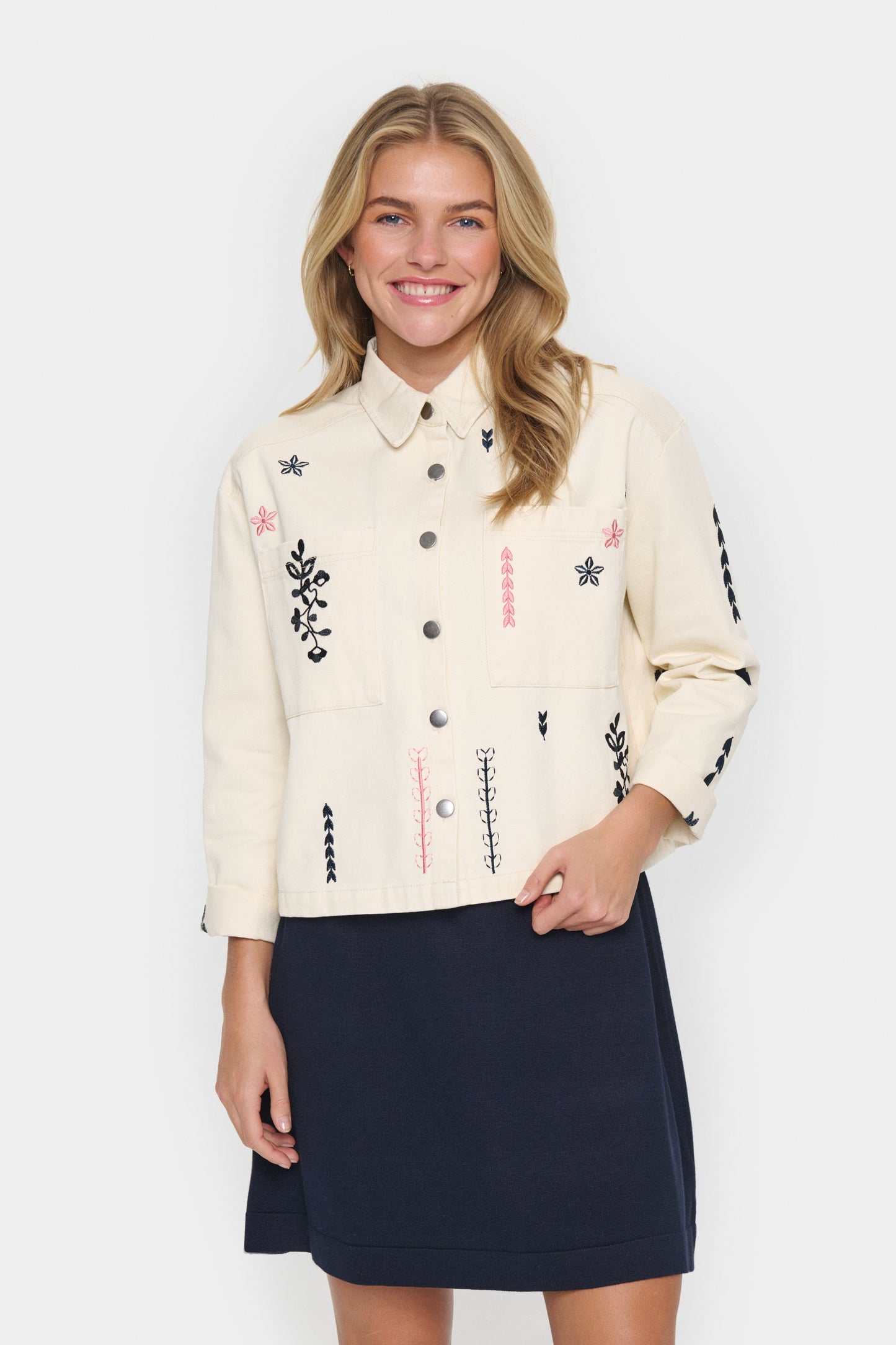 Saint Tropez Jean Jacket | Creme