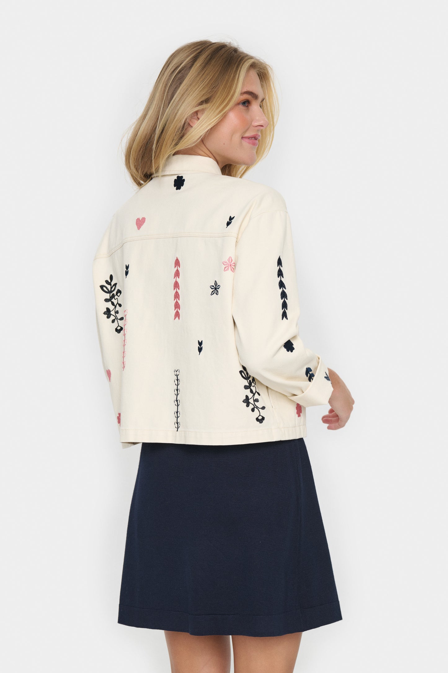 Saint Tropez Jean Jacket | Creme