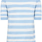Saint Tropez Mila Block Stripe Pullover | Airy Blue Ice Block Stripe