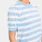 Saint Tropez Mila Block Stripe Pullover | Airy Blue Ice Block Stripe