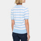 Saint Tropez Mila Block Stripe Pullover | Airy Blue Ice Block Stripe
