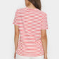 Saint Tropez Jucia T-Shirt | Flame Scarlet White Stripe