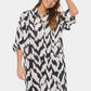 Saint Tropez Kelsie Shirt Dress | Black Monochrome Stokes