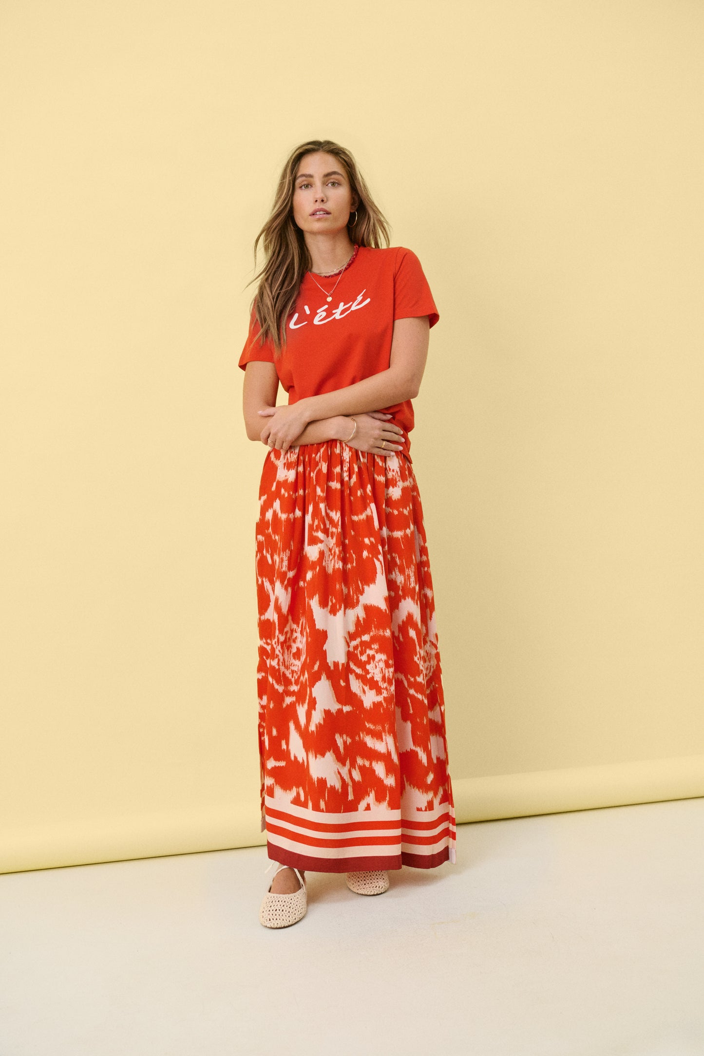 Saint Tropez Khloe Skirt | Poinciana Water Blooms