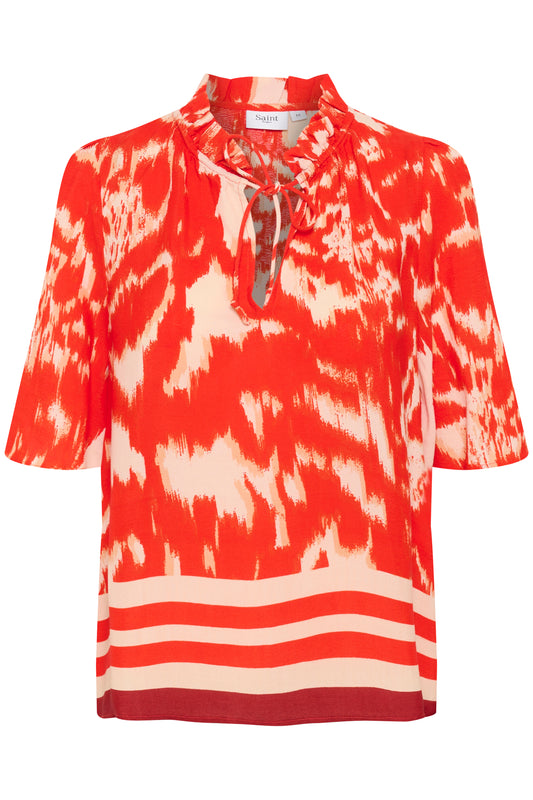 Saint Tropez KhloeSZ Blouse | Poinciana Water Blooms