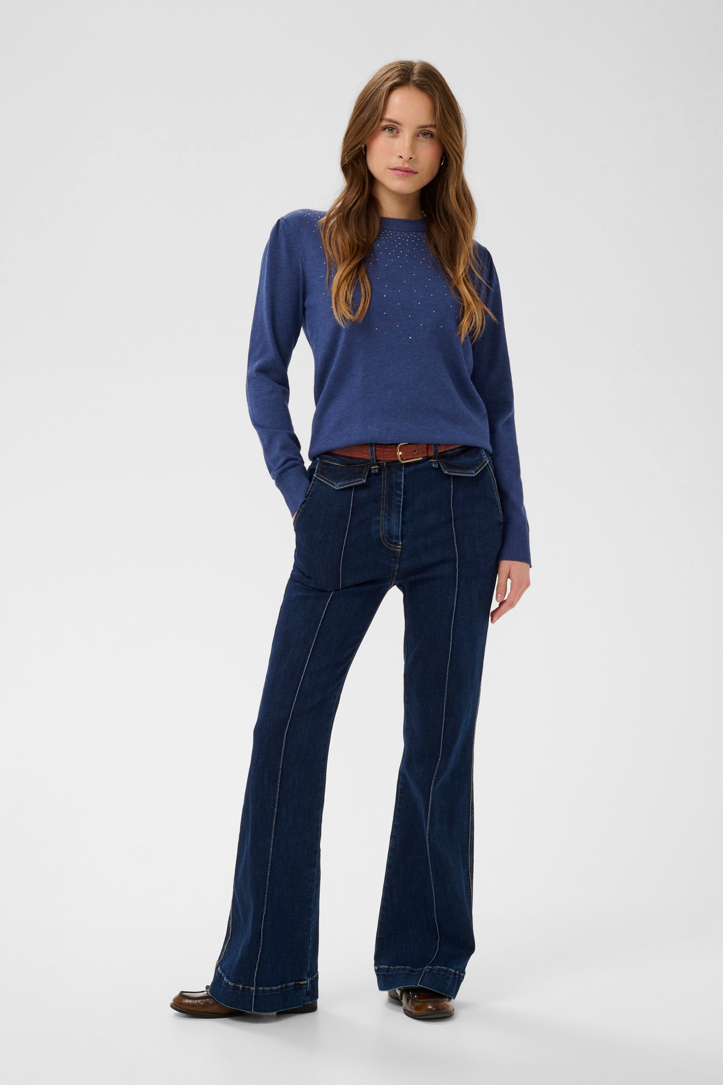 Cherri Pullover | Pageant Blue Melange