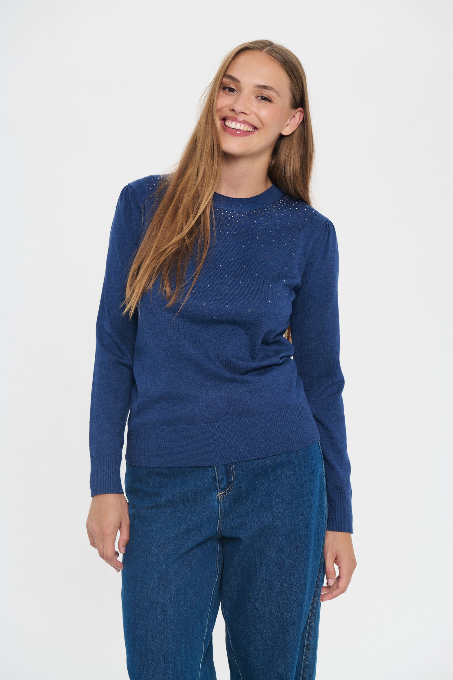 Cherri Pullover | Pageant Blue Melange