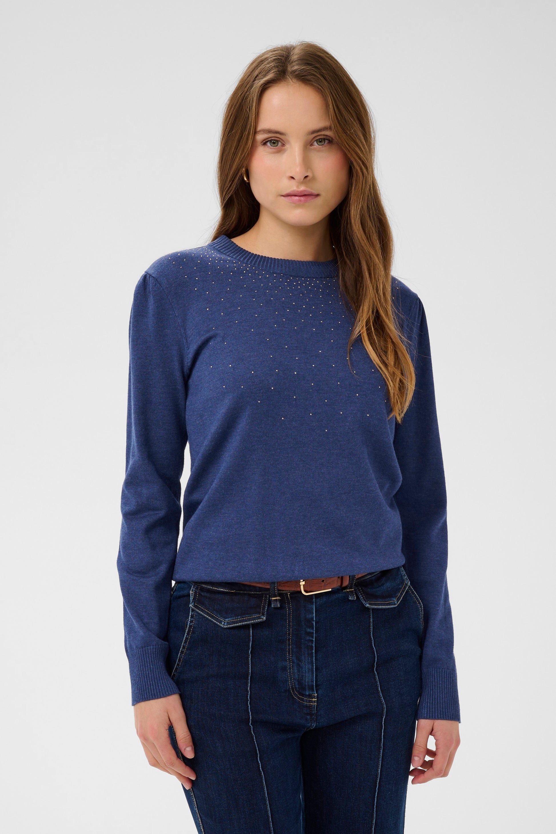 Sait Tropez Cherri Pullover | Pageant Blue Melange