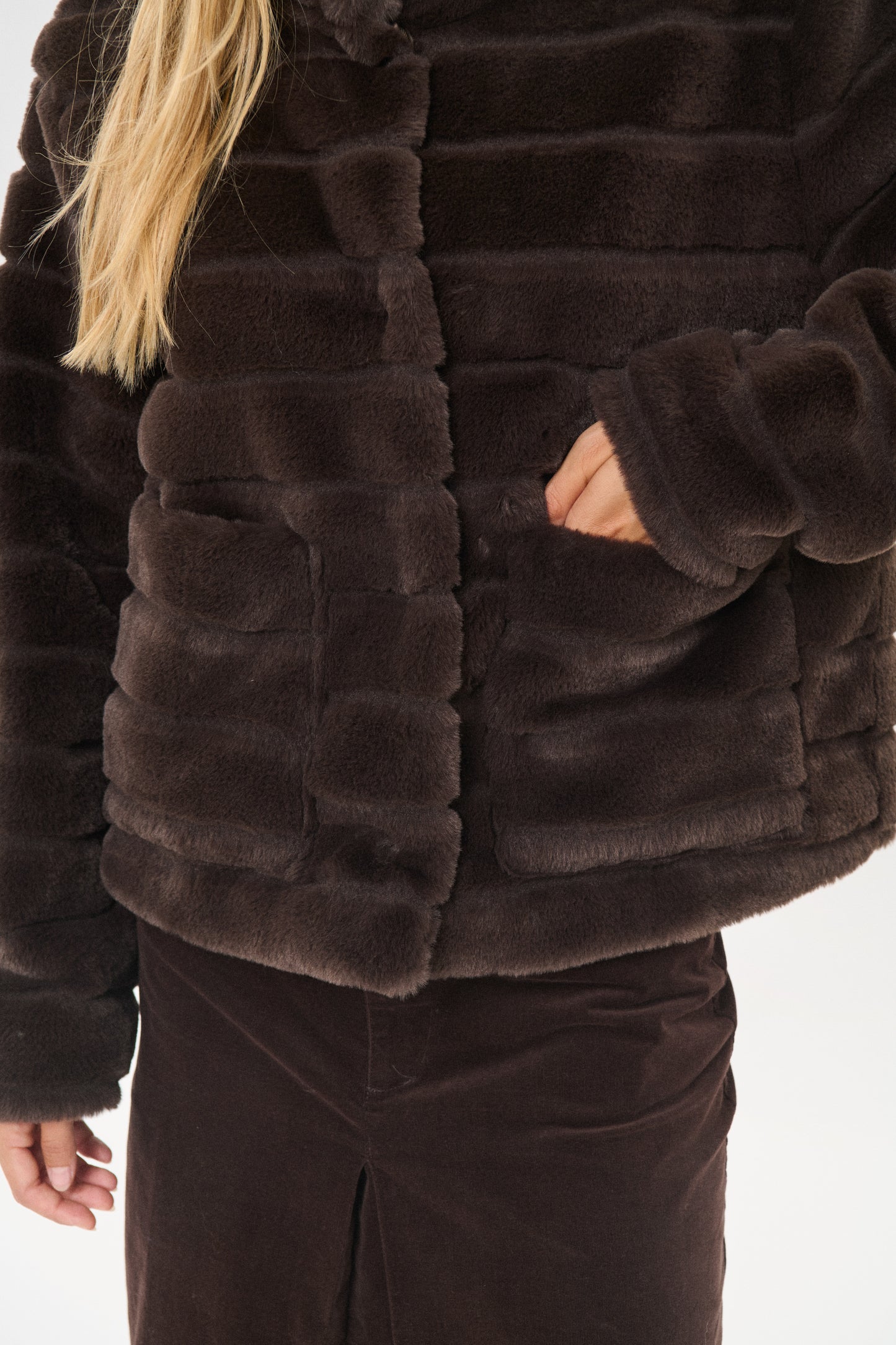 Saint Tropez Leonie Jacket | Chocolate Brown